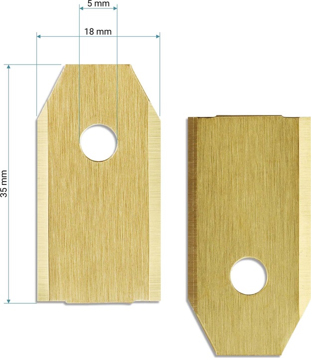 Immagine prodotto Wiltec Rasenroboter Messer Set Titan V1 35x18mm 18 Stück Mähroboter Rasenmäher (Robot falciante, Lame per tosaerba + lame di ricambio per macchine da giardino)
