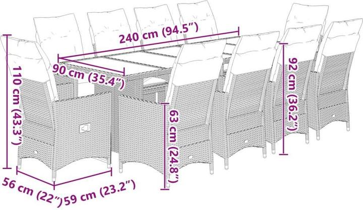 Produktbild vidaXL Bistro Set