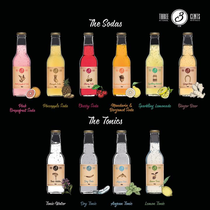 Produktbild Three Cents Mandarin & Bergamot Soda (24 x 20 cl)