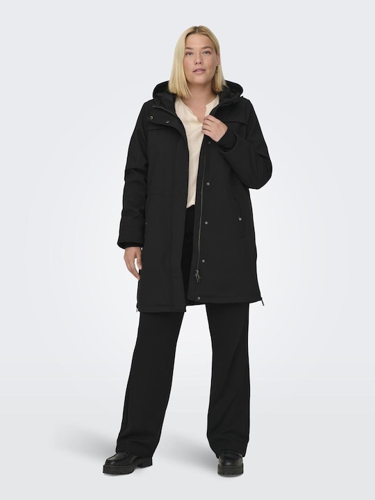 Produktbild Only Kapuze Gerippte Ärmelbündchen Mantel Langer Parka (42)