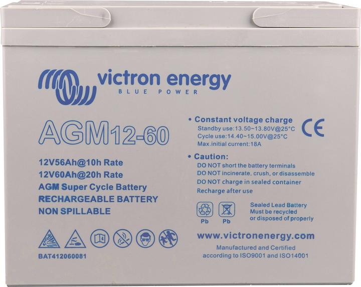 Actual product image Victron Energy Gel Batterie (12 V, 60 Ah)