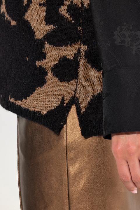Produktbild Ulla Popken Pullunder, Jacquard-Muster, V-Ausschnitt, ärmellos (54)