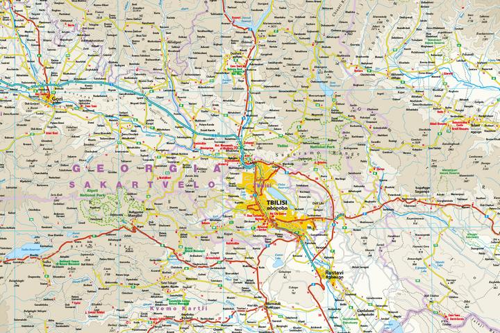Actual product image Map Georgien / Georgia (1:350.000)