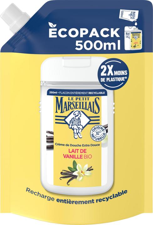 Immagine prodotto Le Petit Marseillais Duschcreme Nachfüllbeutel Vanille 500 ml (500 ml)
