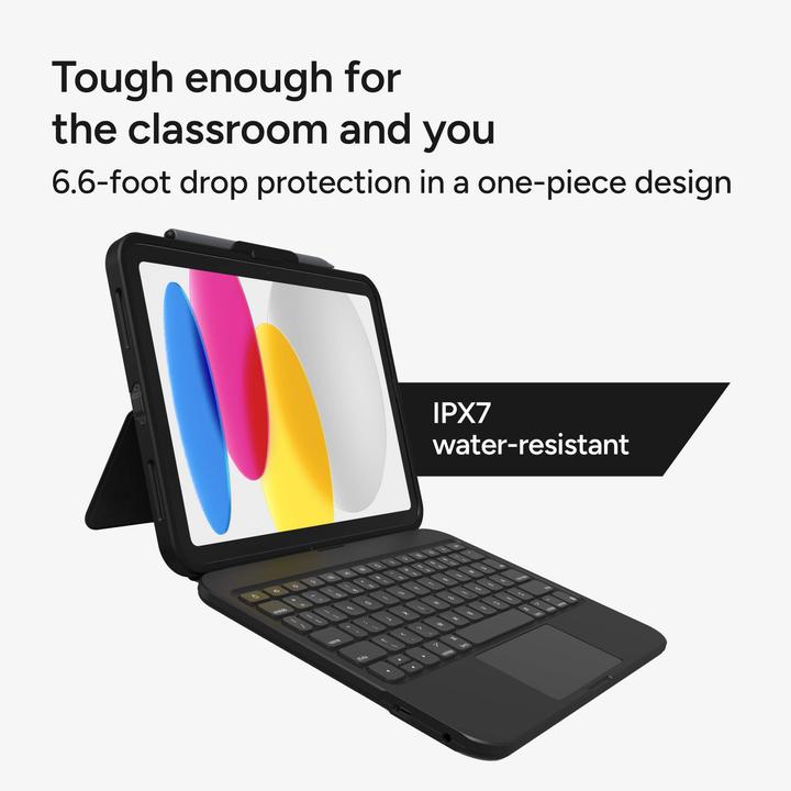 Actual product image Zagg Keyboard Tough Keys (CH, Apple iPad 2022 (10th Gen), Apple iPad 2025 (11th gen))