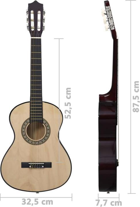 Actual product image VidaXL Jahleel (Classical guitar, Nylon, Lime wood, Duroplastic plastics)