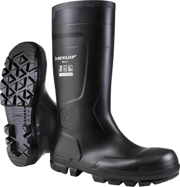 Produktbild Dunlop Arbeitsstiefel Work-it full safety, S5/SR/LO/LG, PVC, Grösse 45, schwarz (45)