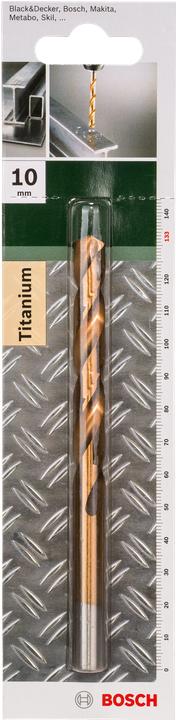 Actual product image Bosch Zubehör Metal drill HSS-TiN, DIN 338 D= 10.0 mm L= 133 mm (10 mm)