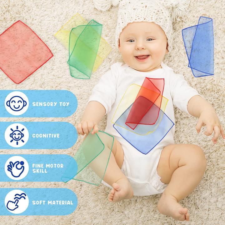 Produktbild Activity Board Tissue Box Baby Contrast Toy mit weichen Seidentüchern