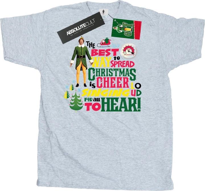 Immagine prodotto Elf Christmas Cheer Maglietta Uomo (L)
