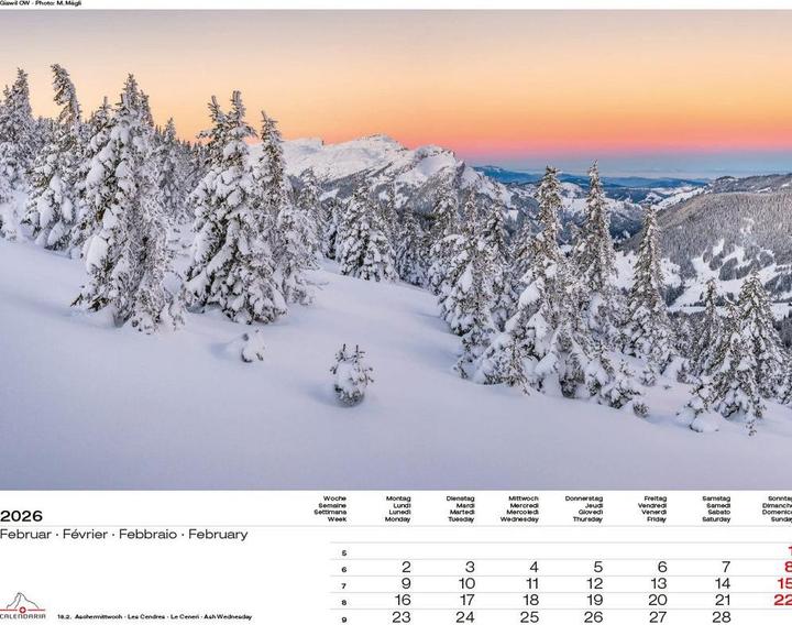 Produktbild Swiss Panorama 2026 (40 x 31 cm)