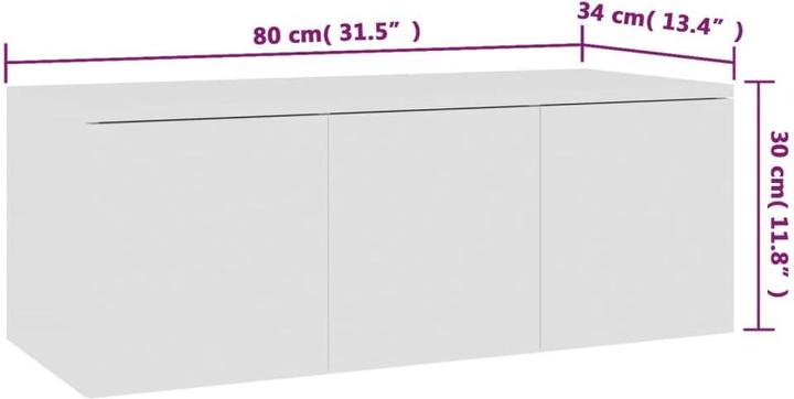 Produktbild vidaXL TV-Schrank (34 x 80 x 30 cm)