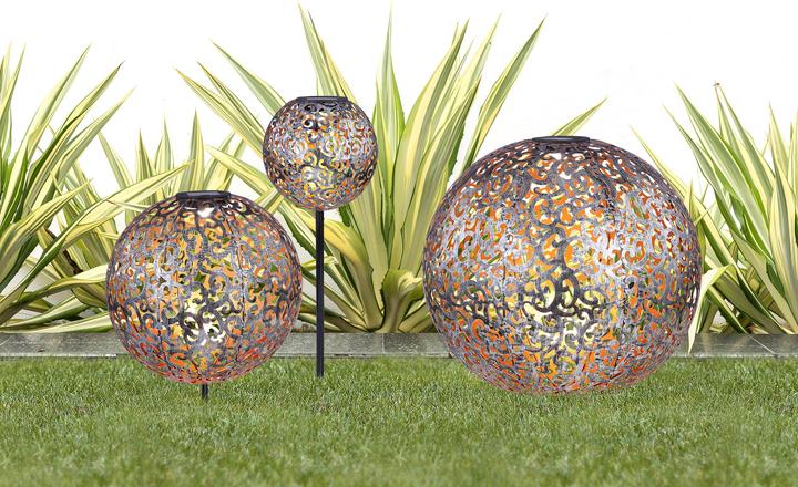 Immagine prodotto Globo Luce Solare In Metallo Argento, 1xled (IP44)