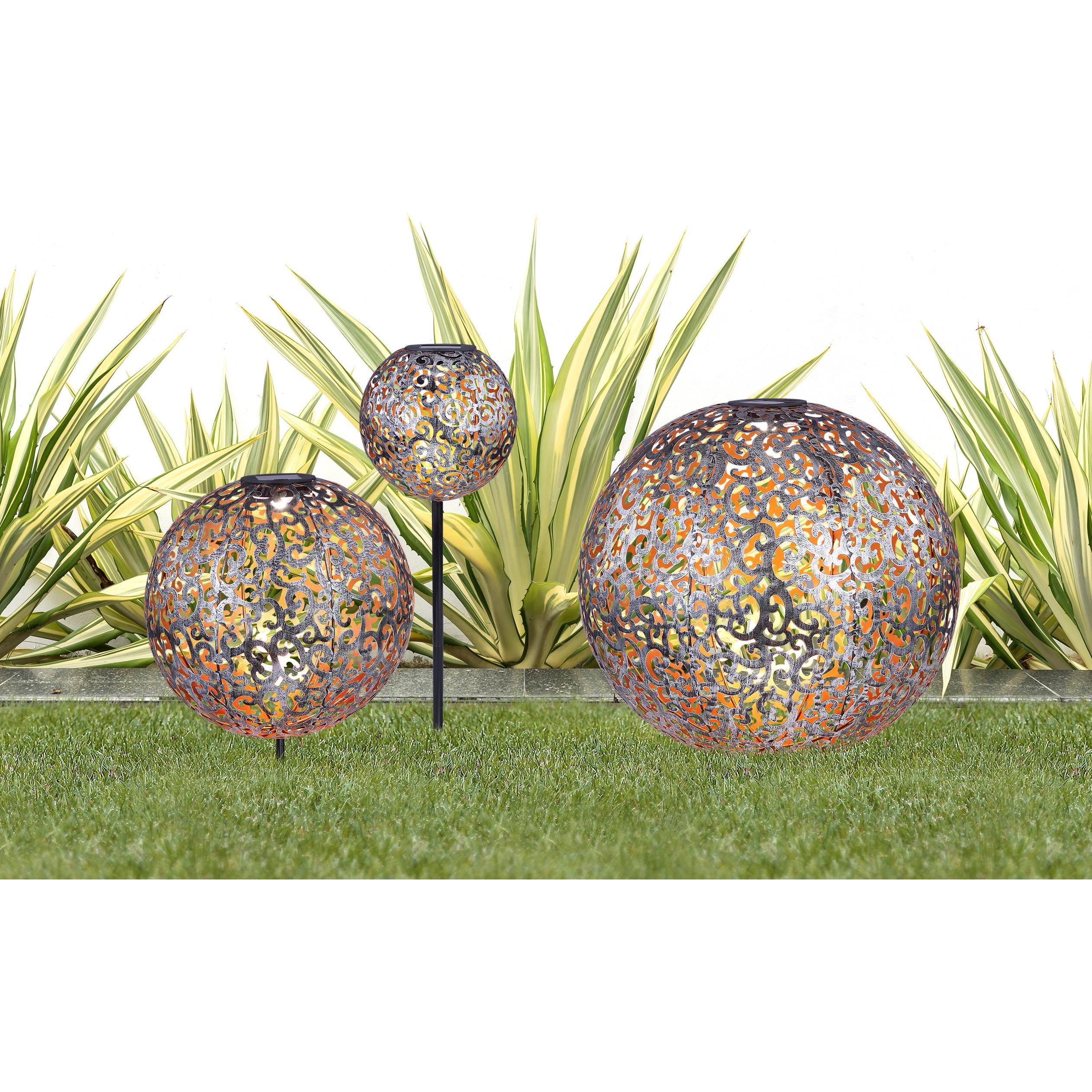 Thumbnail - Globo, Gartenbeleuchtung, Solarleuchte Metall Silberfarben, 1xled (IP44)