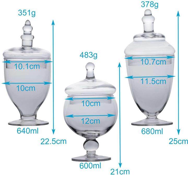 Actual product image Intirilife Vorratsglas für Süssigkeiten (0.60 l)