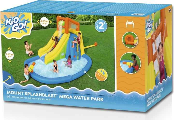 Produktbild Bestway Inflatable Water Park Pool 435x286x267cm + 5 Years Garden 53478