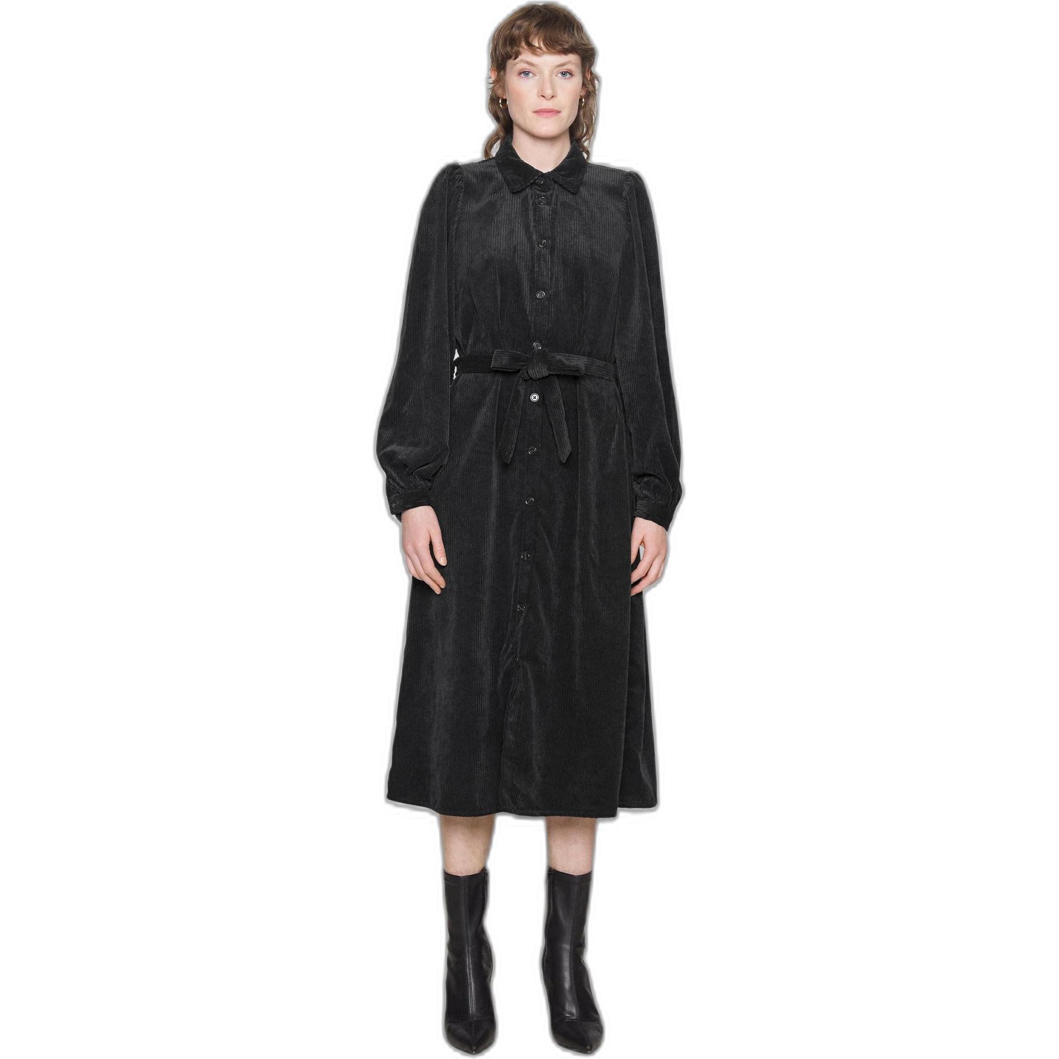 Thumbnail - Moss copenhagen, Damen, Kleider, langes kleid, damen ilivia jeppi, Schwarz, (XS)