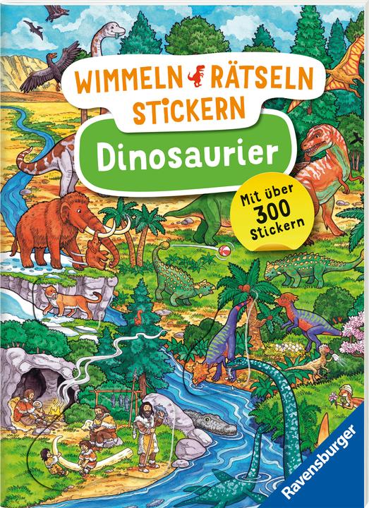 Image du produit Ravensburger Wimmeln, Rätseln, Stickern: Dinosaurier