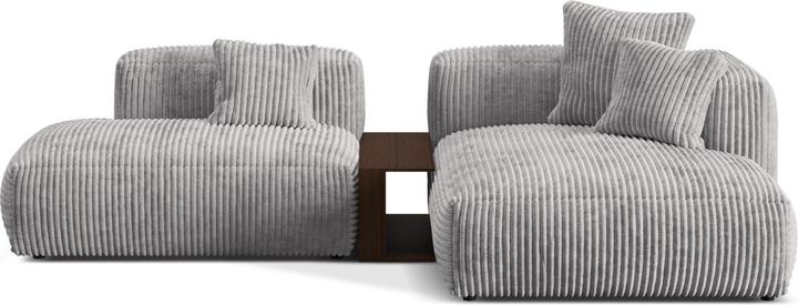 Image du produit Micadoni Canapé D'Angle Droit Modulaire, "Martina", 2 Places, 285x176x75 Fabriqué en Europe (Canapé modulaire, Canapé d'angle)
