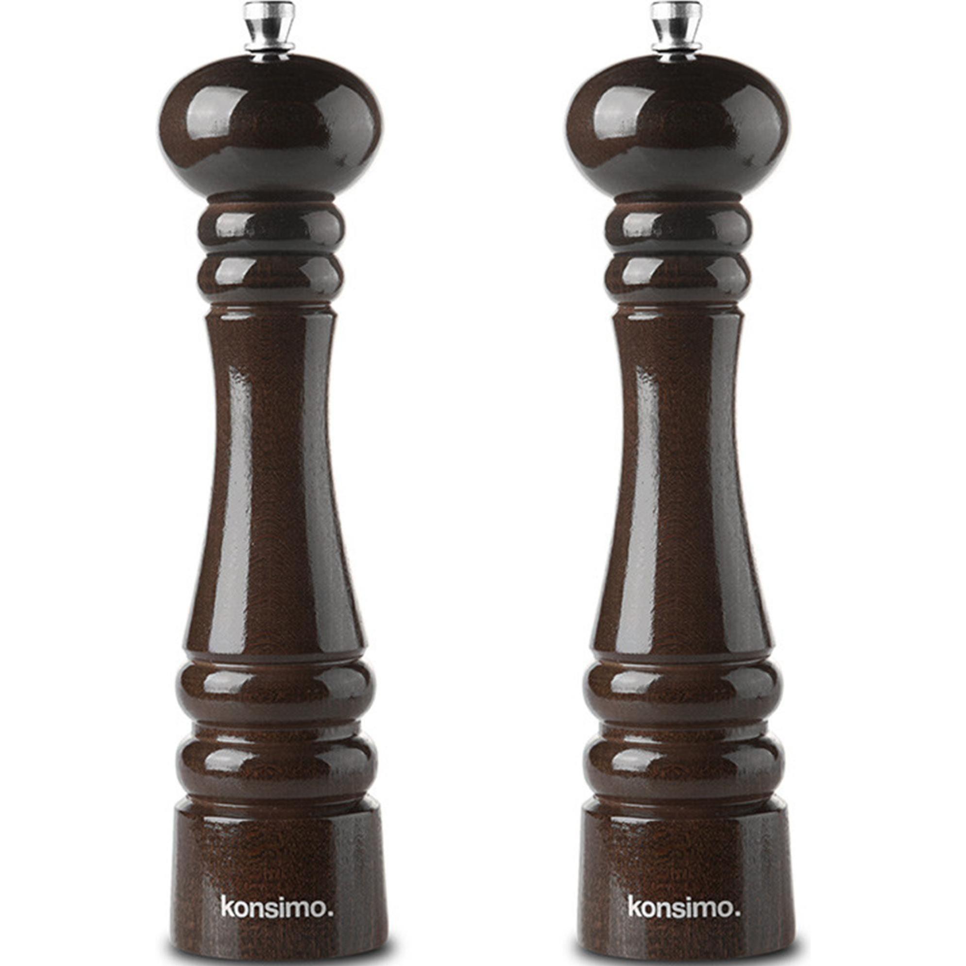 Konsimo Milos, Pfeffermühle + Salzmühle, Braun