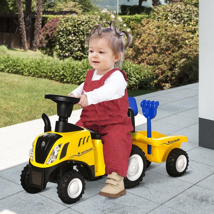 Image du produit Homcom Voiture à toboggan avec remorque et accessoires