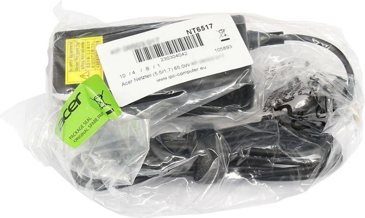 Immagine prodotto Acer L'adattatore AC 65W, 19V 3.42A include il cavo di alimentazione (65 W)