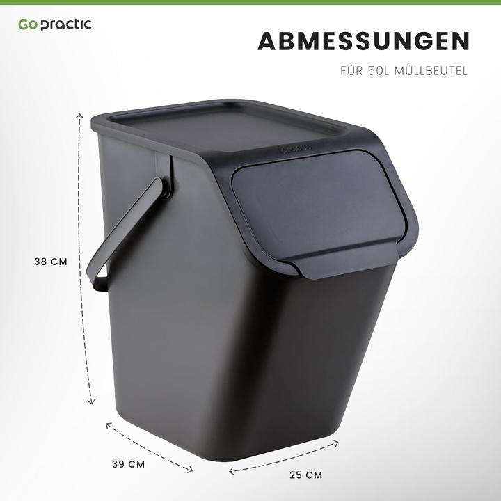 Actual product image Go Practic Mülleimer-Set (50 l)