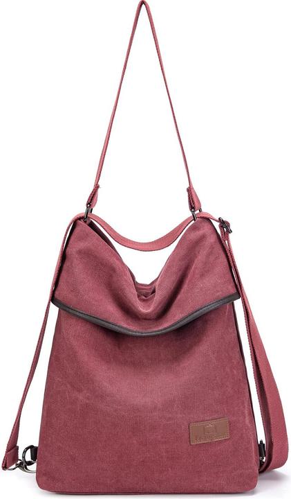 Produktbild Only-Bags.Store Canvas Umhängetasche Rucksack Handtasche Vintage Umhängetasche Anti-Diebstahl Hobo Tasche für den