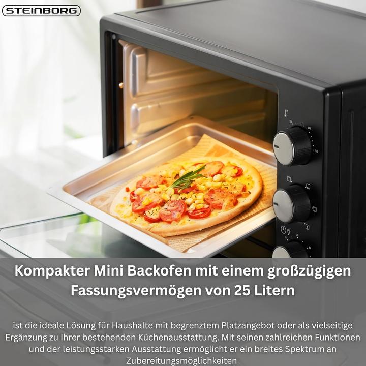 Produktbild Steinborg Mini Backofen mit Umluft