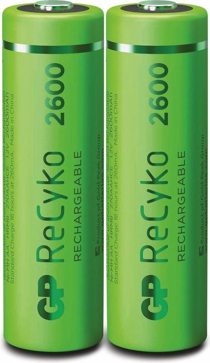 Actual product image GP Batteries ReCyko (2 pcs., AA, 2600 mAh)