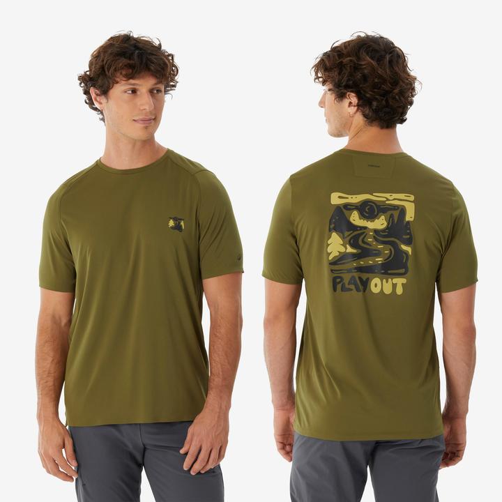 Produktbild Quechua Wandershirt MH500 Kurzarm Regular Fit meliert polyester (M)