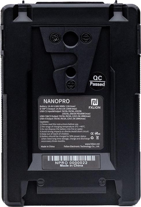 Actual product image Fxlion Nano Pro (Camera battery)
