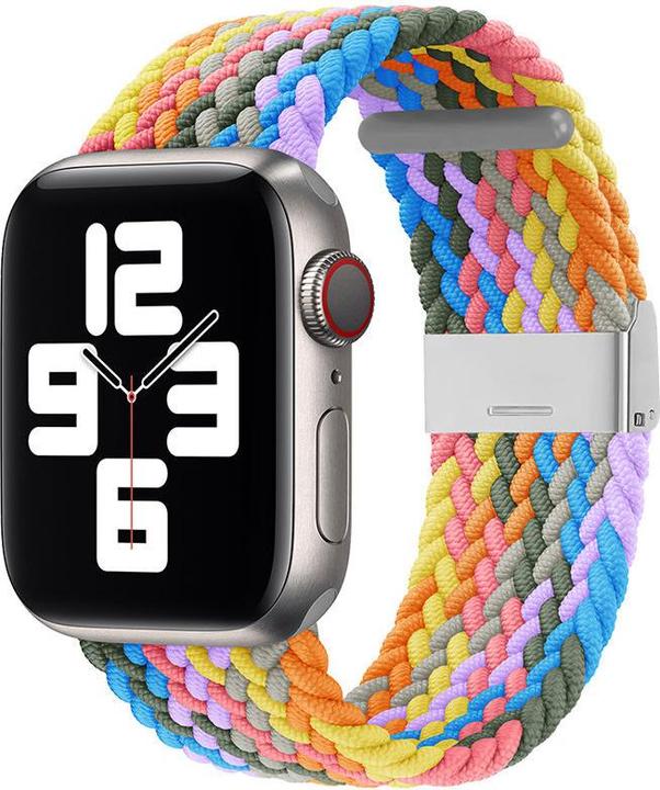 Produktbild Hurtel Armband Stoff Uhrenarmband 7/6 / SE / 5/4/3/2 (41mm / 40mm / 38mm) Geflochtenes Stoff Uhrenarmband M (Geflochtenes Stoff)