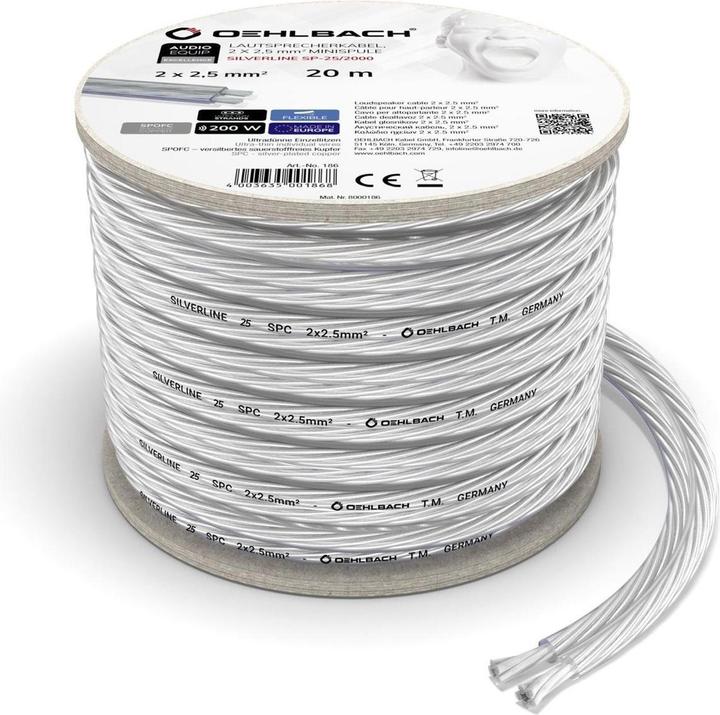 Produktbild Oehlbach Silverline SP25 (20 m, 2.50 mm²)