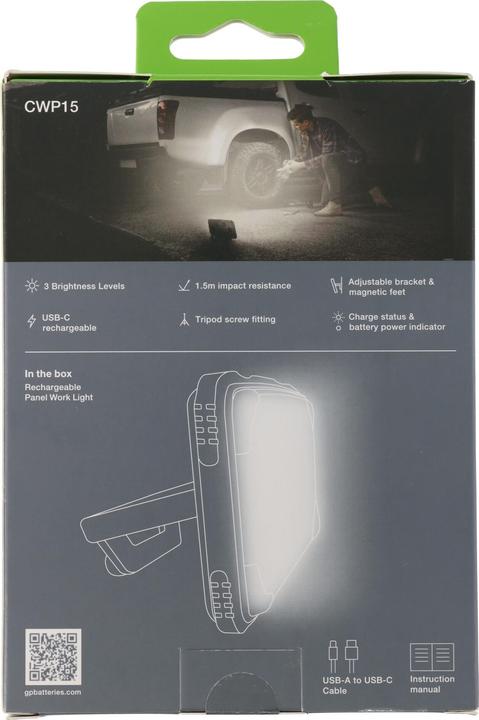 Actual product image GP Batteries Panel Light work light (1200 lm)