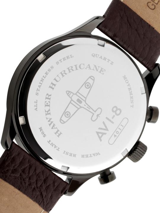 Actual product image AVI-8 AV-4011-01 Hawker Hurricane Chronograph 43mm 5ATM (Chronograph, 43 mm)