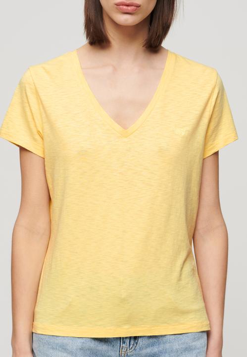 Produktbild Superdry Strukturiertes T-Shirt mit V-Ausschnitt und Stickerei (XXL)