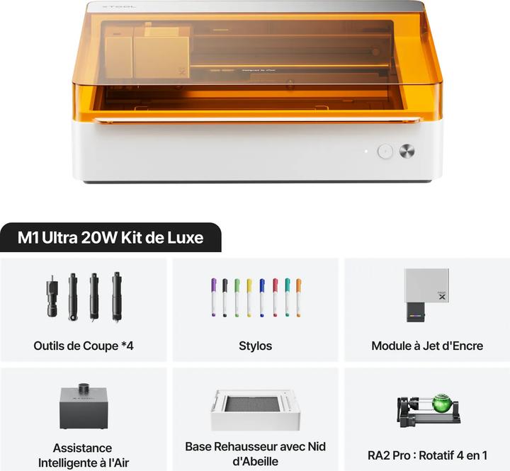 Actual product image XTool M1 Ultra 20W - Deluxe Kit
