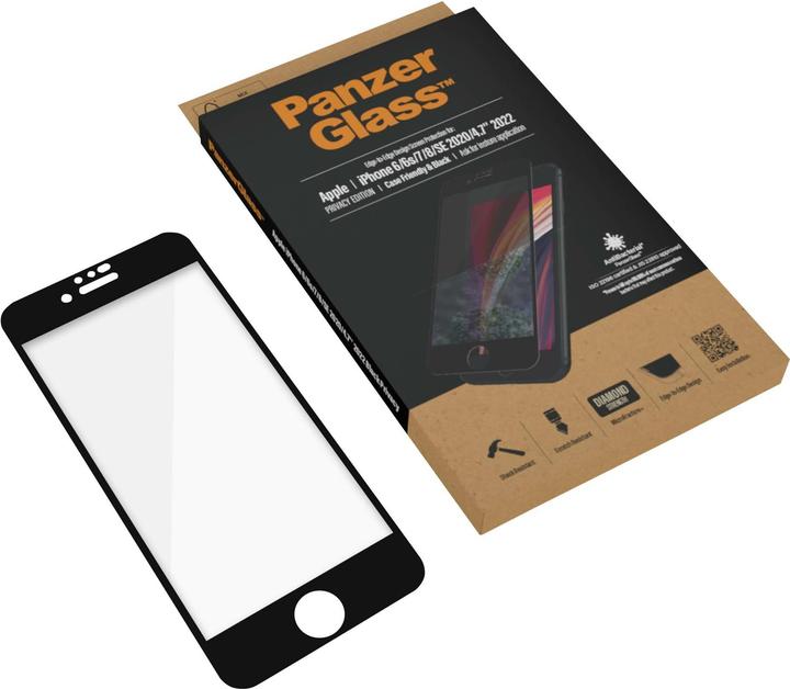 Actual product image PanzerGlass Screen protector (1 pcs., Apple iPhone 6, Apple iPhone 6s, Apple iPhone 7, Apple iPhone 8, Apple iPhone SE (2nd Gen), Apple iPhone SE (3rd Gen))
