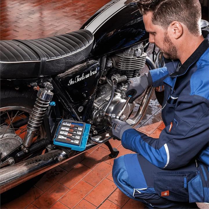 Produktbild HAZET Schraubendreher-Steckschlüsseleinsatz Satz 986/9N ∙ Vierkant12,5 mm (1/2 Zoll) ∙ Innen Sechsk…