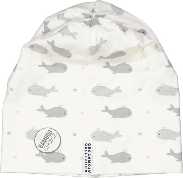 Actual product image Geggamoja Bamboo Cap Whale (M)