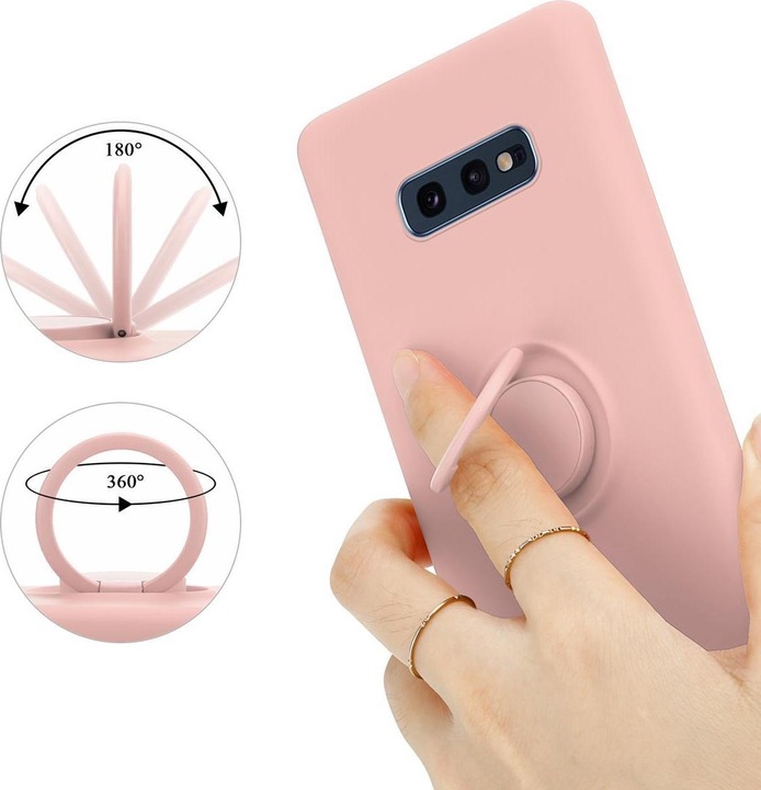 Actual product image Cadorabo TPU Liquid Ring Silicone Case Cover (Samsung Galaxy S10e)