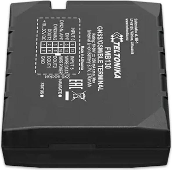 Actual product image Teltonika FMB130 - GPRS/GNSS Tracker with flexible Inputs Configuration