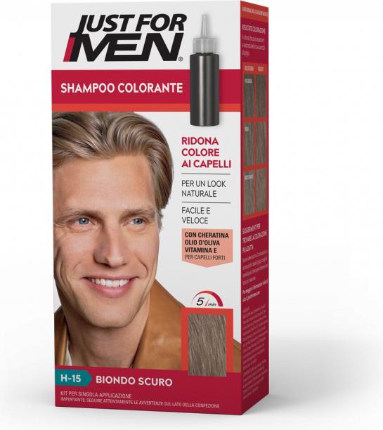 Produktbild Just For Men Dark Blonde Colored Shampoo H15 27.5ml (27.50 ml, Flüssiges Shampoo)