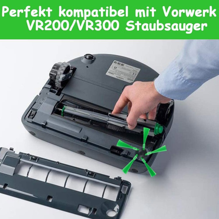 Image du produit FHzytg 11 brosses rondes pour Vorwerk Kobold VR200 VR300 Aspirateur robot