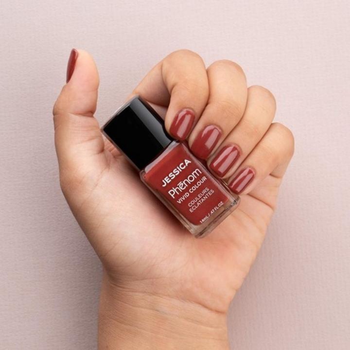 Image du produit Jessica Phenom Vivid Colour Nail Polish Vernis à ongles longue durée de type gel sans lampe UV 14ml (Wall Street (PHEN-075), Vernis à ongles effet gel, Vernis couleur)