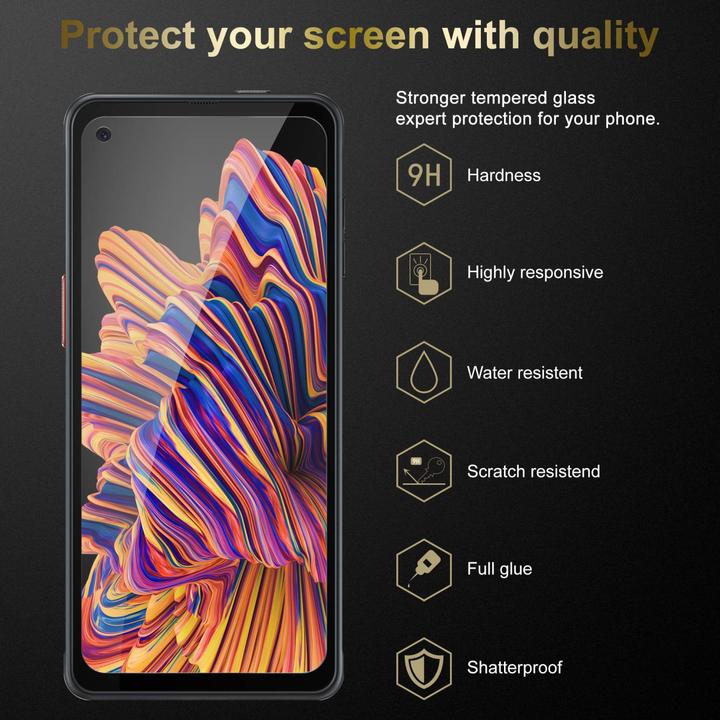 Immagine prodotto Cadorabo Vetro di protezione del display a schermo intero (3 Pezzo/i, Samsung Galaxy Xcover Pro)