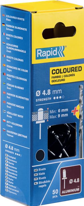 Immagine prodotto Rapid Rivetto cieco nero Ø 4,8 x 12 mm