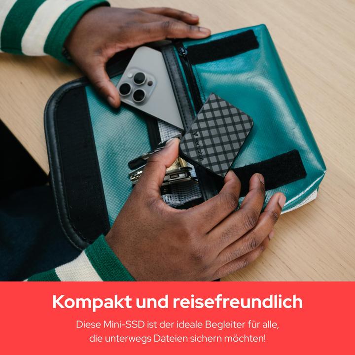 Produktbild Verbatim Disque SSD externe Store'N'Go Mini Diamond USB-C - 2To (Noir) (2 TB)