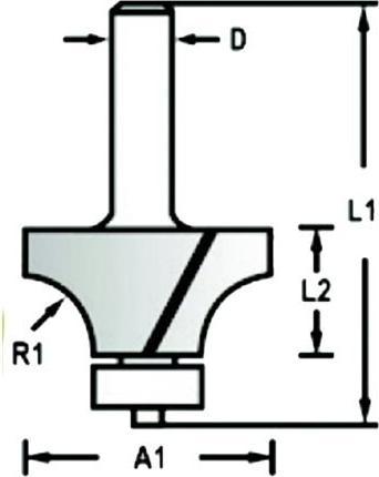 Produktbild Makita Fräser Rundkanten 6mm